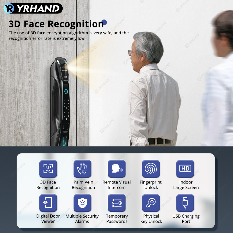 Serratura Intelligente con Ric - Smart Door Lock 3D Face Palm Vein recensione e prezzo