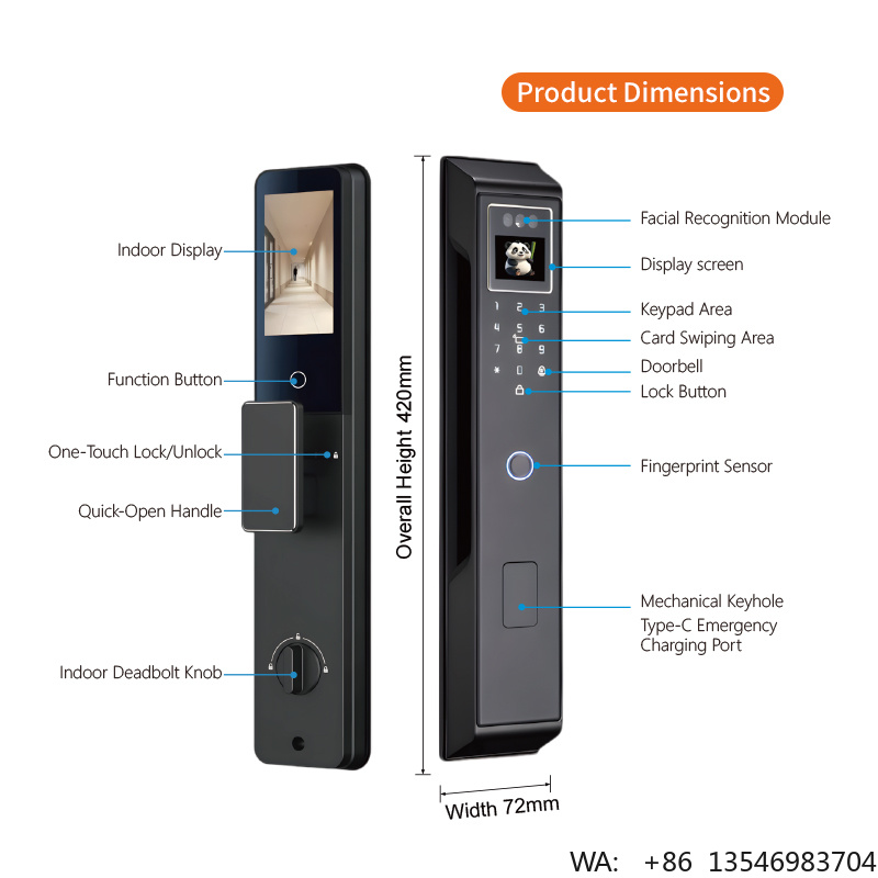 Serratura Intelligente con Ric - Smart Door Lock 3D Face Palm Vein recensione e prezzo