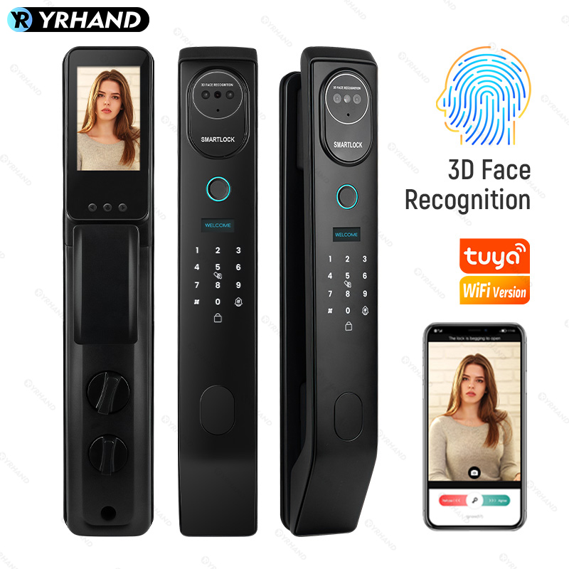 YRHAND V8 Tuya Wifi 3D Face Sm - Smart Door Lock With Camera Intercom recensione e prezzo
