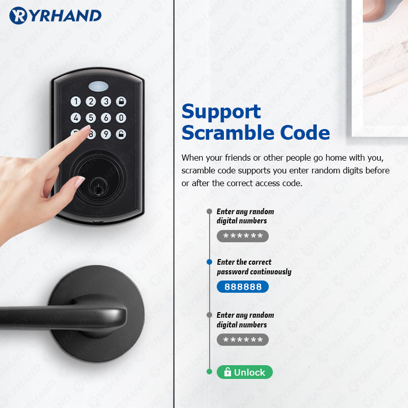 YRHAND Security Fechadura elet - Smart Lock Deadbolt Keypad Bluetooth recensione e prezzo